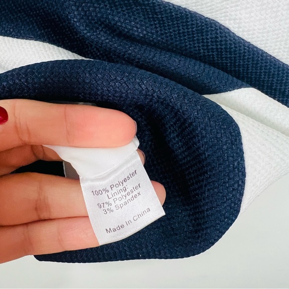 NEW Tuckernuck x Pacific Atlantic Millie Coat Dress White Blue Stripe Size Small - Picture 5 of 7